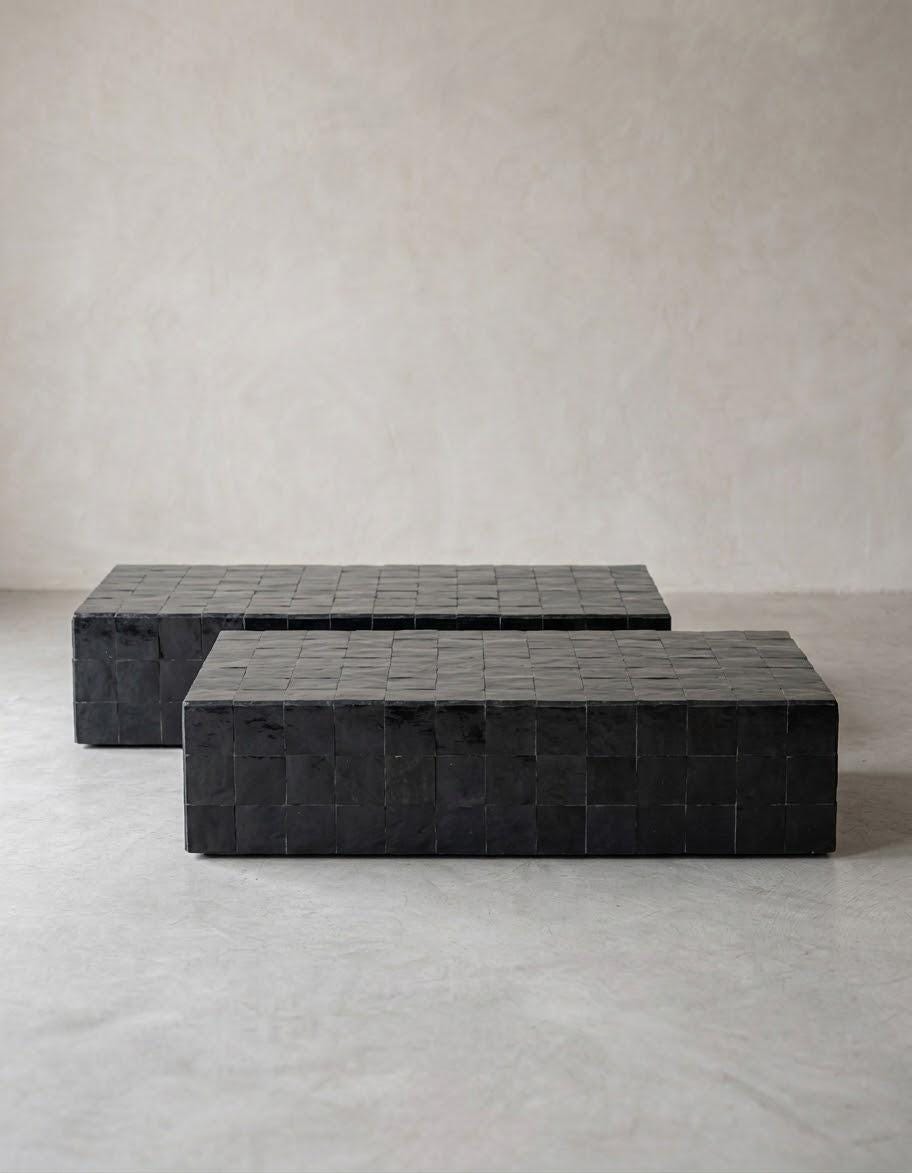 Envision This In Your Home | Rectangular Tiled Zellige Coffee Table | Moroccan Craft Decor