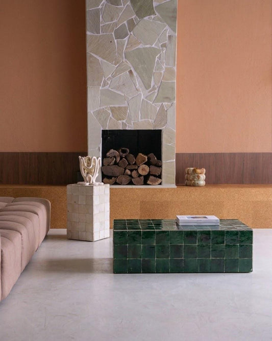 Rectangular Zellige Coffee Table | Heirloom Quality Moroccan Mosaic | Handmade Investment Furniture Piece