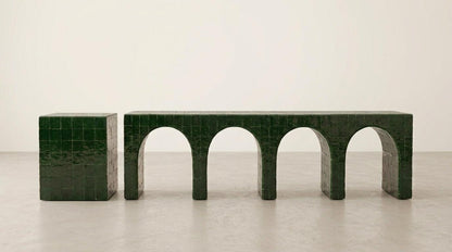 Multi-Use Zellige Console Table | TV Stand, Entryway & Bedroom Console | Handmade Moroccan Mosaic