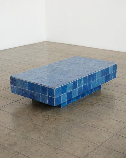 Rectangular Zellige Coffee Table | Traditional Moroccan Tile Craftsmanship | Handmade Mosaic Heritage Piece
