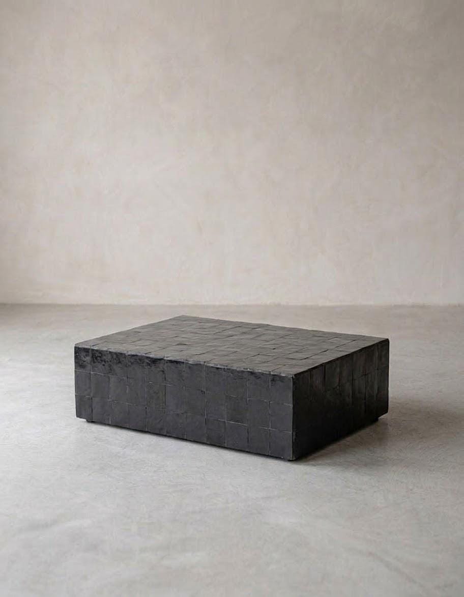 Envision This In Your Home | Rectangular Tiled Zellige Coffee Table | Moroccan Craft Decor