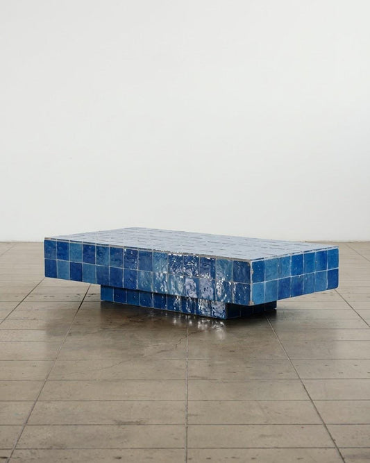 Rectangular Zellige Coffee Table | Traditional Moroccan Tile Craftsmanship | Handmade Mosaic Heritage Piece