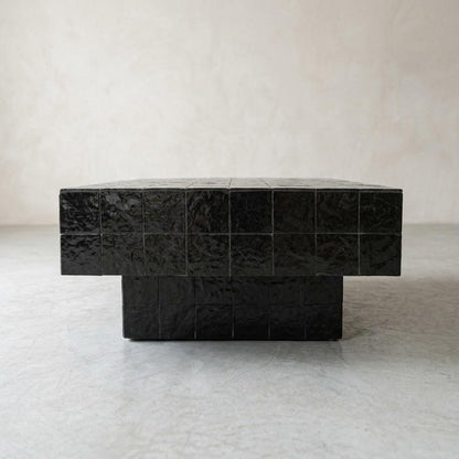 Handcrafted Zellige Coffee Table | Moroccan Mosaic Tile Art | Square Statement Piece | Home Decor Goals