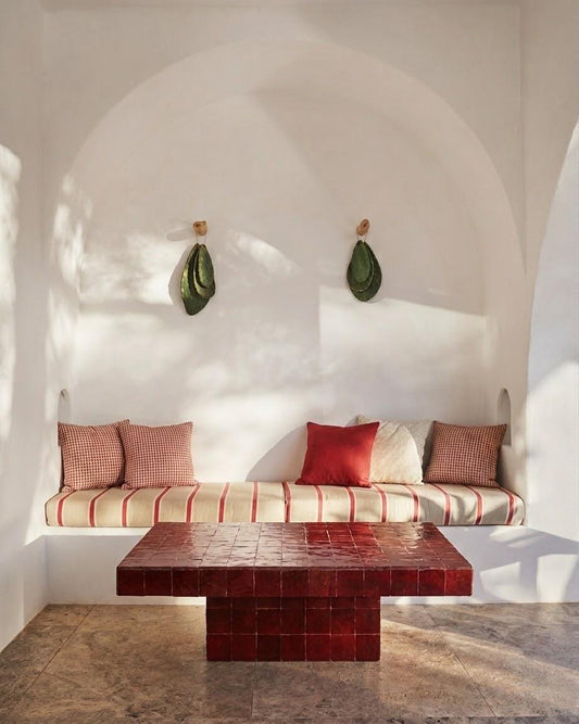 Moroccan Mosaic Tile Coffee Table | Handmade Zellige Design | Unique Artisan Statement Piece