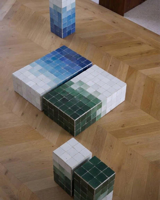 The Coffee Table You've Been Dreaming Of | Handmade Zellige Mosaic Rectangular | Moroccan Riad Style
